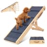 Relahous Folding Solid Wood Bed Ramp, 5 Heights