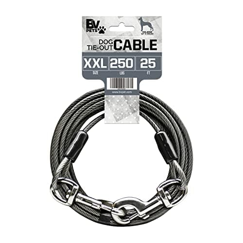 BV Dog Tie Out Cable, 25 ft