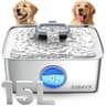 SIBAYS Stainless Steel Dog Fountain, 15 L