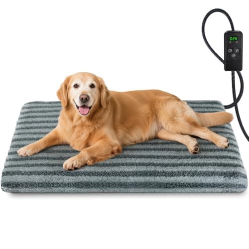 SHU UFANRO Pet Heating Pad with Timer, 35" x 24"
