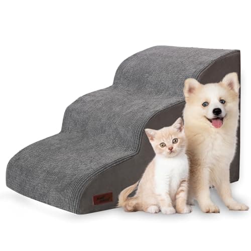 aodisman 3-Step Pet Stairs for Bed and Couch