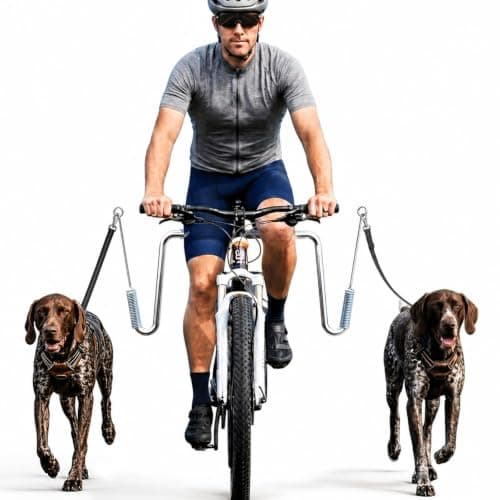 Pawxaw Hands-Free Bicycle Attachment, Dual Dog