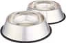 Amazon Basics Stainless Steel Non-Skid Dog Bowls, 38 oz (2-Pack)