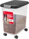 IRIS USA Airtight Pet Food Rolling Container, 33 qt