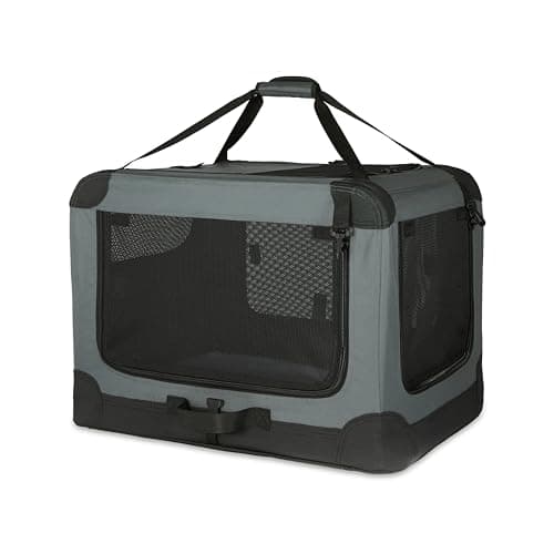 Amazon Basics 4-Door Portable Folding Soft Crate, 30 in