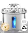 Veken Stainless Steel Fountain, 108 oz