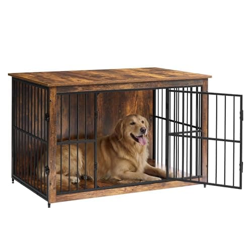 Feandrea 48 in Dog Crate Furniture, Side End Table