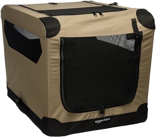 Amazon Basics 2-Door Portable Folding Soft Crate, 26 in