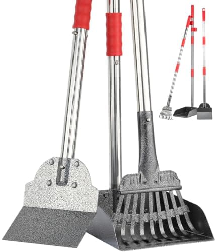 FUSBUNTY Long-Handle Rake, Tray and Spade Set