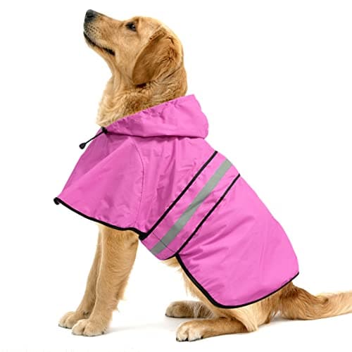 Ezierfy Reflective Hooded Dog Raincoat