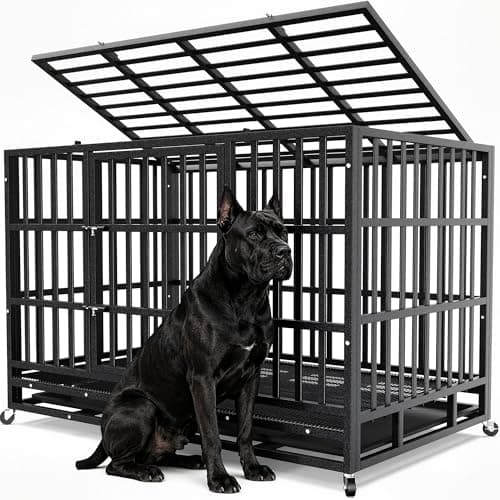 Hiwokk 48" Heavy-Duty Escape-Proof Crate