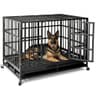 NUGRIART Heavy Duty Steel Dog Crate, 42"