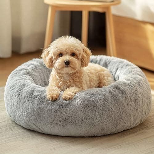 JOLLYVOGUE Calming Donut Bed, 20 in