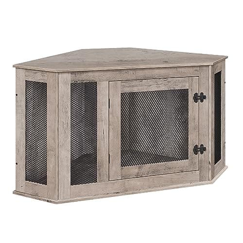 MAHANCRIS Corner Dog Crate Furniture / End Table