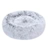 Amazon Basics Washable Donut Pet Bolster Bed, Faux Fur, 23 x 23 in
