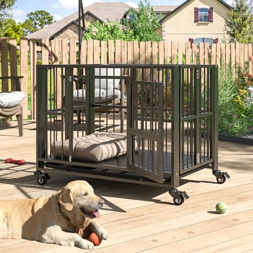 BETISEF Heavy Duty Dog Crate, 38"