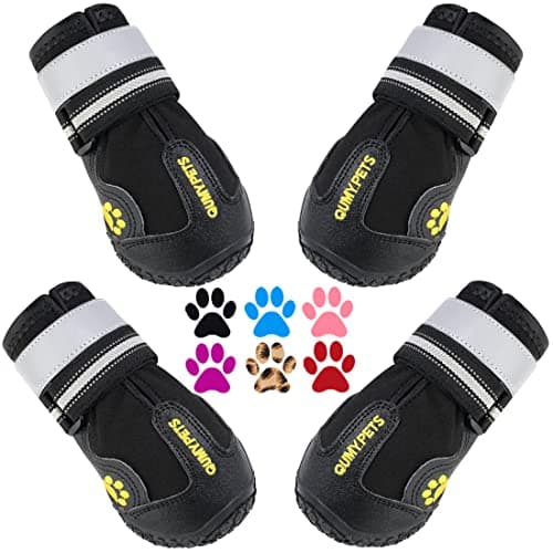 QUMY Waterproof Dog Boots