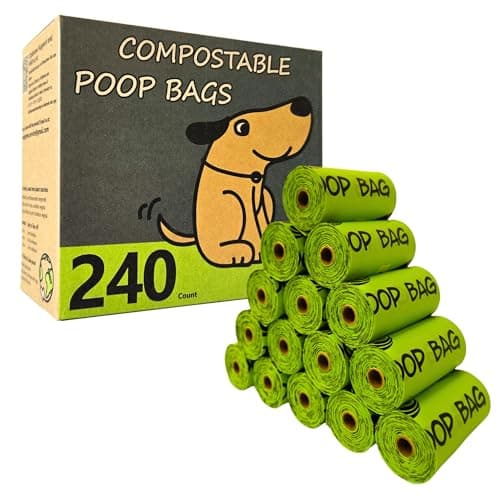 moonygreen Certified Compostable Poop Bag Rolls (240)