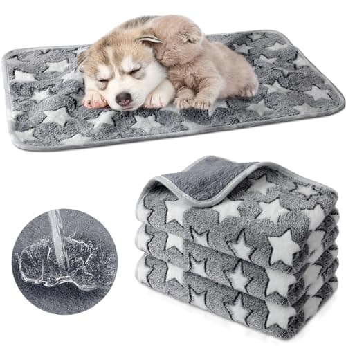 Tranqun Waterproof Reversible Crate Pads, 24 x 16 in, 4-Pack