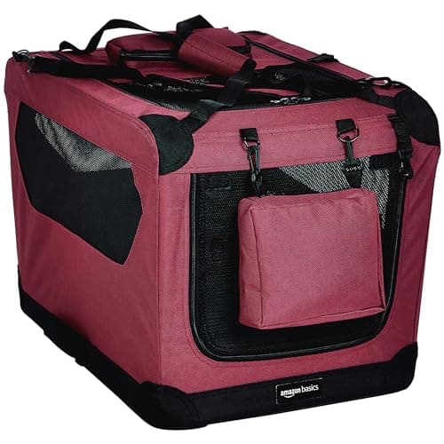 Amazon Basics 2-Door Portable Folding Soft Crate, 26 in